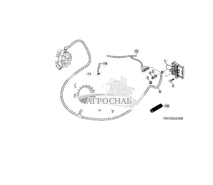 Жгут проводов, питание кабины 